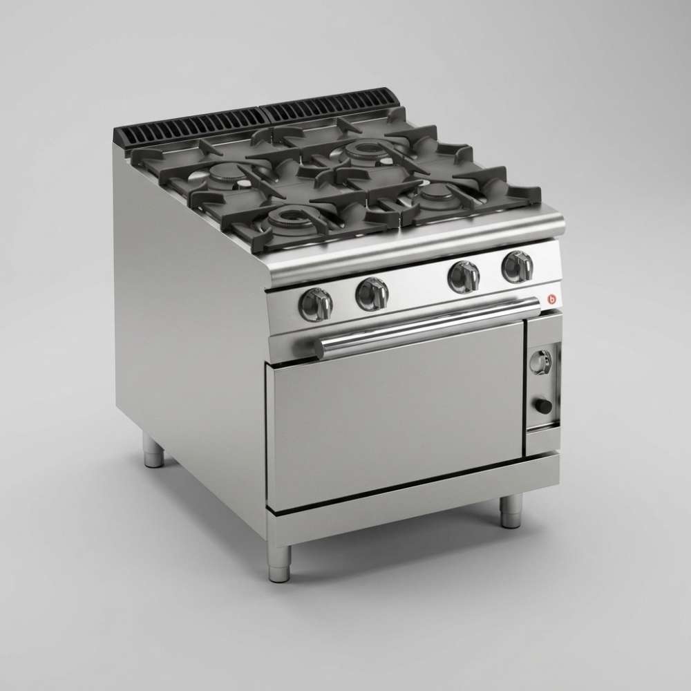 AFG Gasherd 4 Flammen mit Gasbackofen CFG72Q