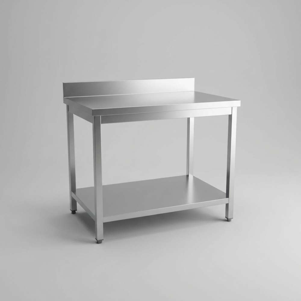700 Arbeitstisch mit Grundboden, Aufkantung, Selbstmontage 1600 mm