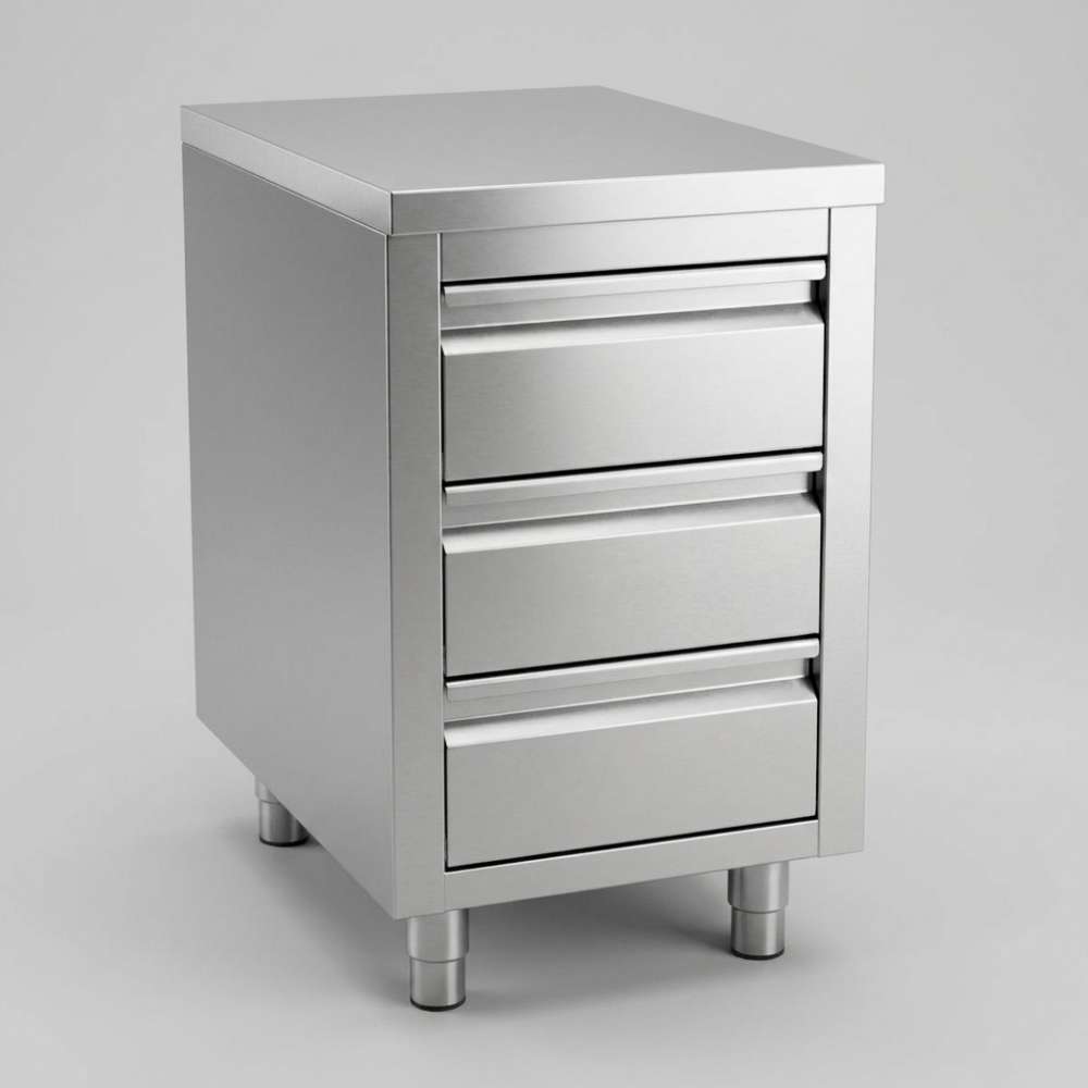 700 Arbeitstisch mit 3 Schubladen 500 mm
