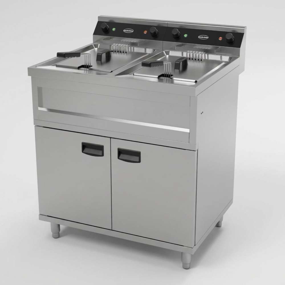 Elektro-Fritteuse 2 x 12 L, 2 x 9 kW