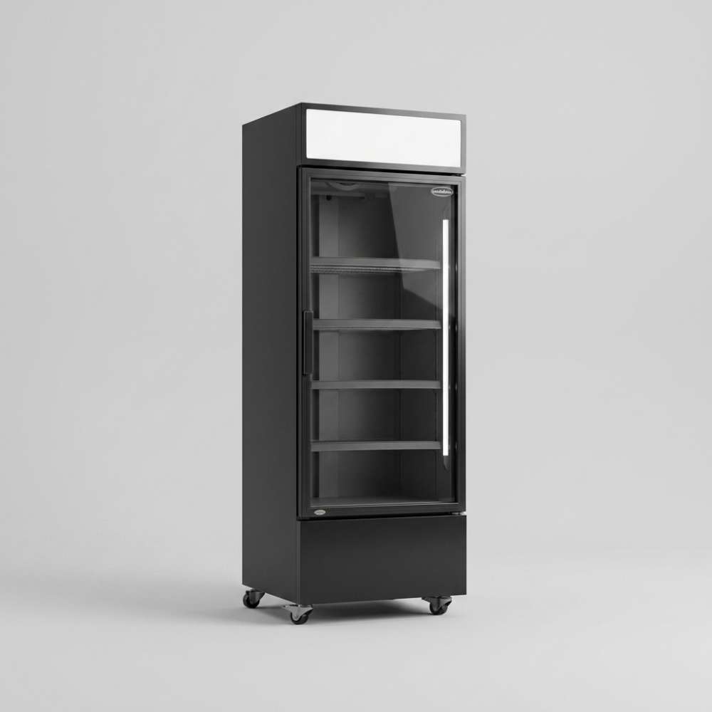 Kühlschrank Glastür FCU-370 BL