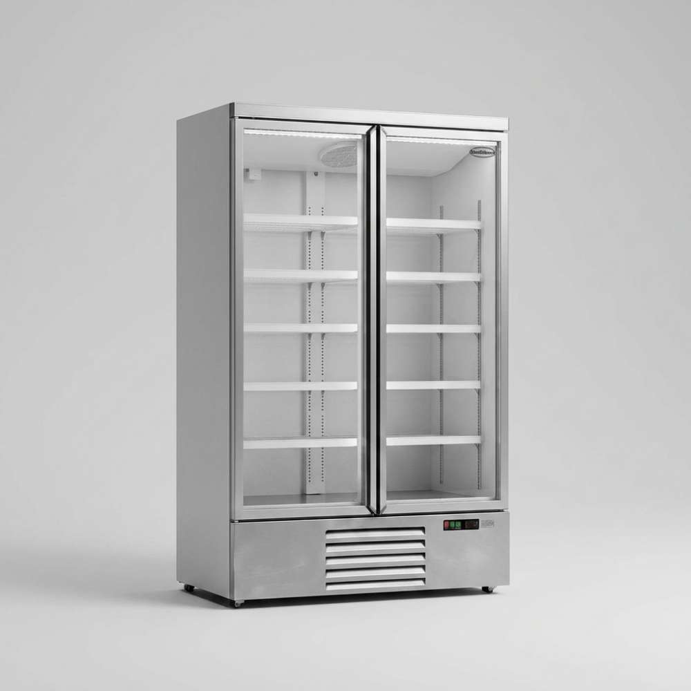 Kühlschrank 2 Glastüren JDE-1000R weiß