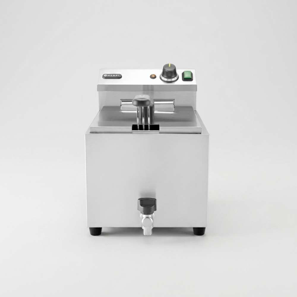 HENDI Fritteuse XL 8 L mit Ablasshahn